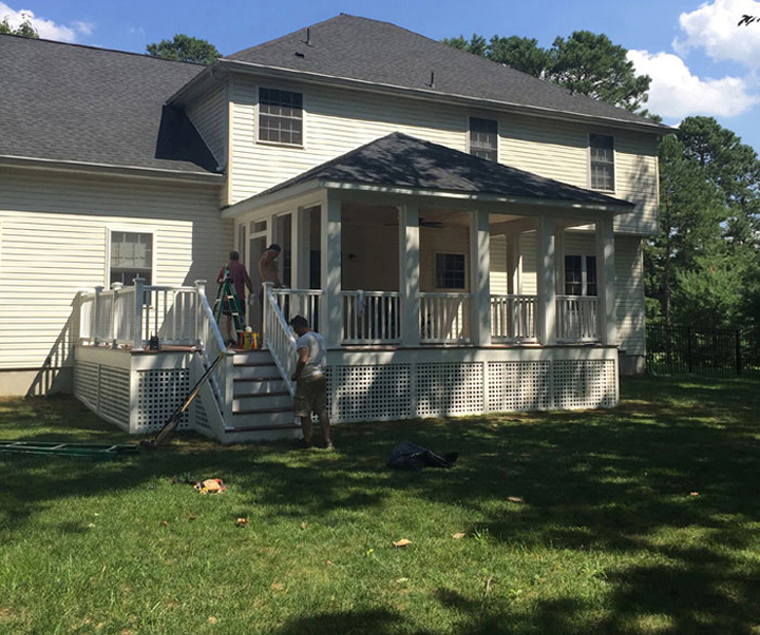 Marlton NJ New Wood Porch